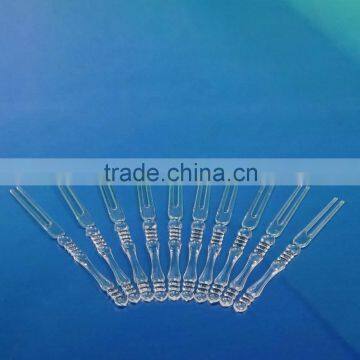 Cheap 4 Inch Eco-friendly Disposable Transparent Plastic Bamboo Design Fruit Forks Bulk Production Quality Choice photo-4