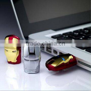 Wholesale Marvel Superhero Iron man helmet USB Flash Disk, memory card, storage card