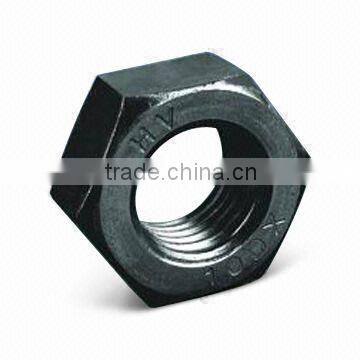 black hex nut