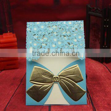 2016 Newest Designs Handmade Wedding Gifts & Crafts Laser Cut Wedding Greeting Cards