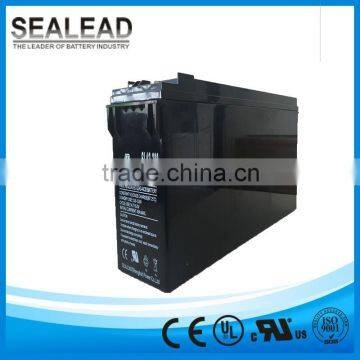 12v 180ah ups batteries for railway system front terminal battery