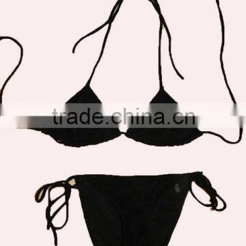 black ladies women bikini low price swimwear