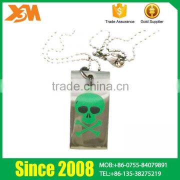 Skull Printing Aluminum Alloy Casting Custom Xvideo Metal Dog Tag