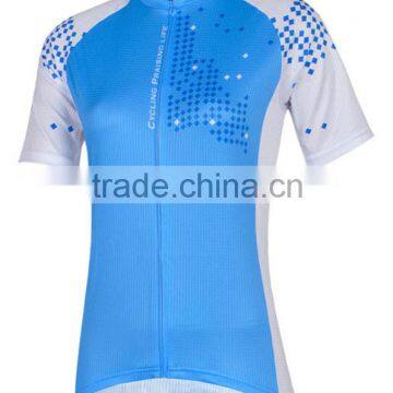 Wholesale high quality sublimated custom women's cycling clothing