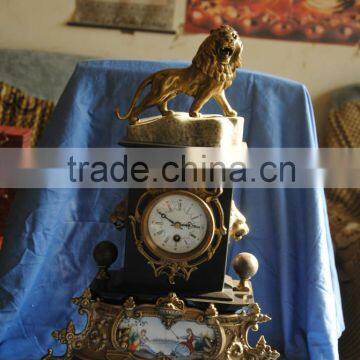 unique brass clock