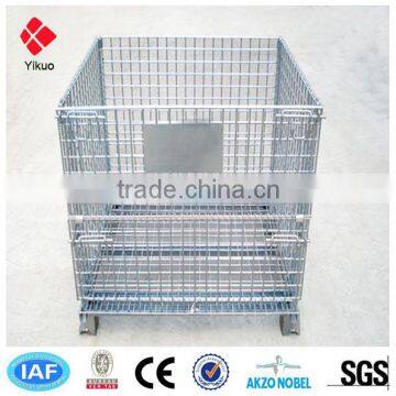 Folding And Stackable Storage Cage/galvanized Wire Mesh Container