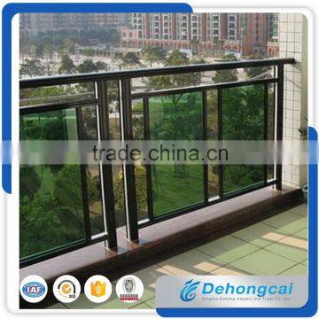 Tempered Glass Hot Dip Galvanized Residential Wrought Iron Fence