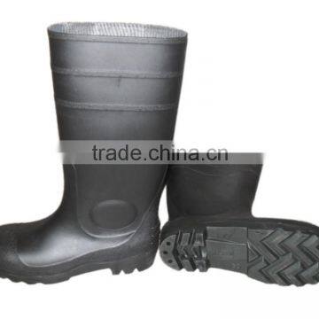 Safety PVC rain boots with steel toe,industrial rain boots