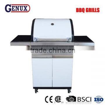 4 main burner bbq grill with a side burner