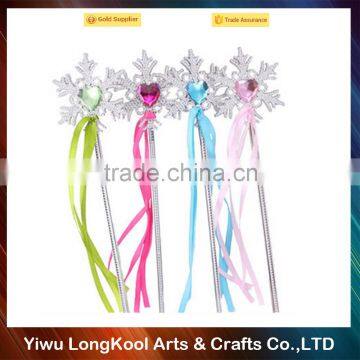 Wholesale snowflake magic fairy wand girls party performance princess wand