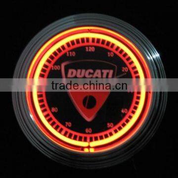 Promotional Beautiful Neon Wall Clock for Decoration