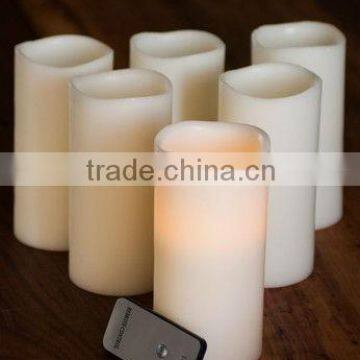 Pillar LED wax flameless candle light