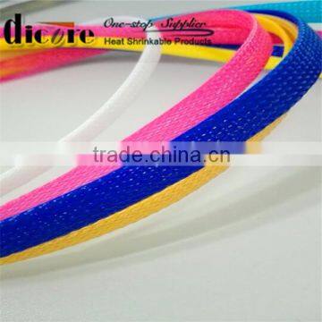 Expandable braided machine tube / expandable braided PET tube /PET electrical sleeving