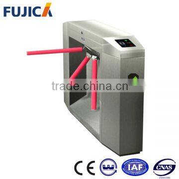 Stainless steel automatic half height tripod turnstile access control gate