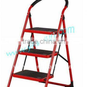 steel folding ladder with 3 steps