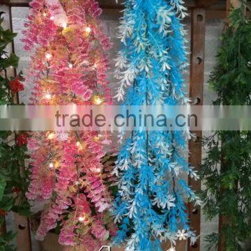 factory supplier wholesale artificial hanging rattan plastic foliage artificial vine for home art