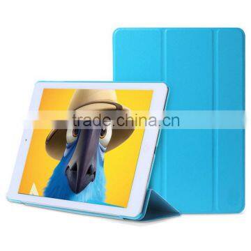 Three folder pu leather smart case coer for IPad air 2,smart case cover for ipad mini 2