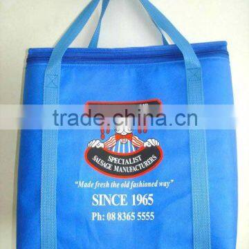 Non woven zip Insulated Cooler bag for food storage and transportation