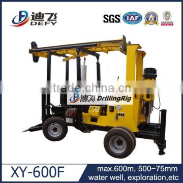 Deep water well drilling machine XY-600F Portable water well drilling rigs for sale