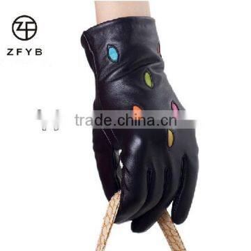 ladies fashion winter glove colorful gloves