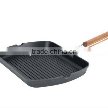 DGE-3626,Die-casting aluminium non-stick grill pan