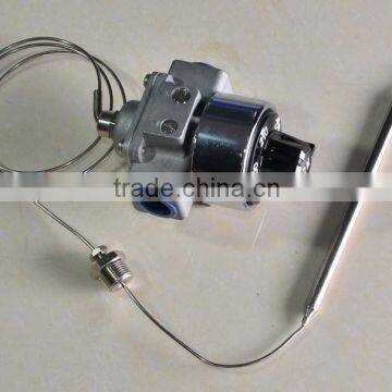 Thermostatic valve for high capacity gas appliance