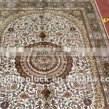 400L handmade 4x6 silk carpet persian design