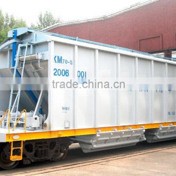 25t Axle-Load Stainless Steel Covered Lime Hopper Wagon