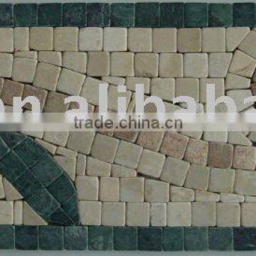 YFL110 Lava Mosaic Border line Art Marble Mosaic