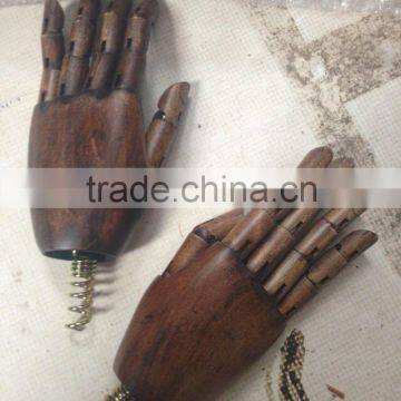 Antique dark finish wooden arm for mannequins