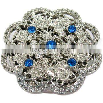 metal flower bag hanger with rhinestones,weight capacity : 7kg,pass SGS factory audit
