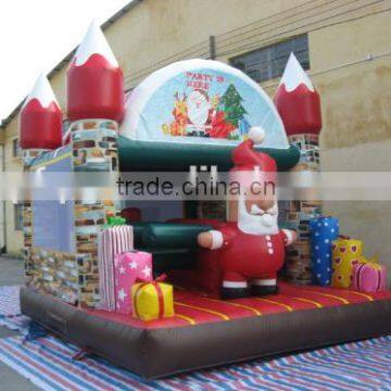 santa bouncer Type and PVC,0.55mm PVC Material Bouncy Castle inflatable china Kids Play