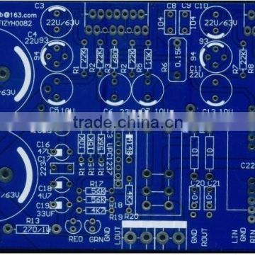 high quality best price rigid-flex pcb with Blue solder mask