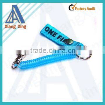 Customized spring keychain with short lanyard