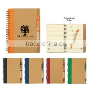 Eco-Inspired Spiral Notebook & Pen