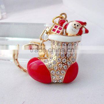 Christmas ornament boots socks key chain Christmas keychain