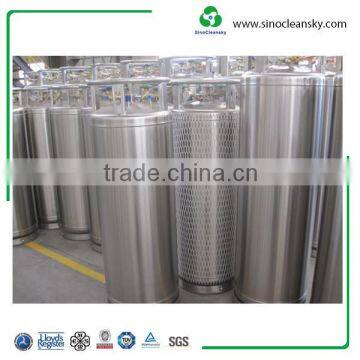 195 L High Pressure Liquid Nitrogen Dewar Flask , Cryogenic Gas Cylinder