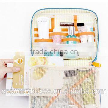Waterproof Functional Cosmetics Makeup Washing Accessories Storage Bag With Zipper Closure photo-4