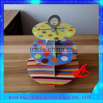 3-Tier disposable cupcake treat stand