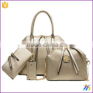 Fashion Crocodile pattern handbags ladies high quality handbag set