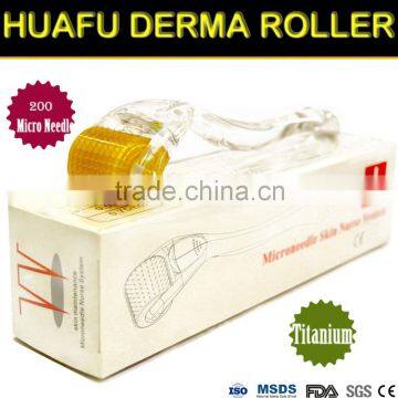 Huafu 2016! factory wholesale titanium micro needle medical grade derma roller