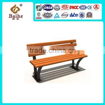 2016 Garden Furniture Park Bench Wood and Metal Leg Bench