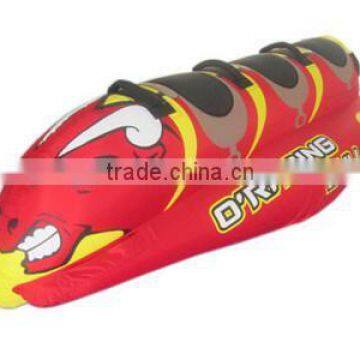 Inflatable water skiing ring towable raft for four person