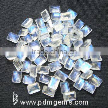 Natural Rainbow Moonstone Octagon Lot Faceted For Diamond Jewelry photo-2