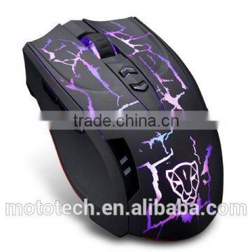 Professional 2500DPI high quality rechargeable 2.4ghz usb wireless optical gaming mouse,
