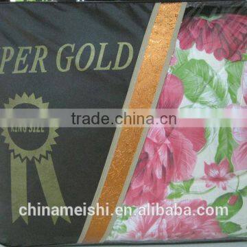 Competitive price ready made 220x240cm microfiber printed comforter