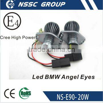 2013 Latest E90 Led Angel Eye bulb Cree High Power 20W E90 Sedan