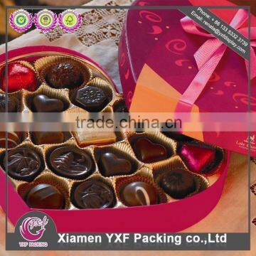 Luxury paper recycled gift paper box packing design valentine chocolate box