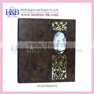 Lastest carved popular wooden photo frame& album