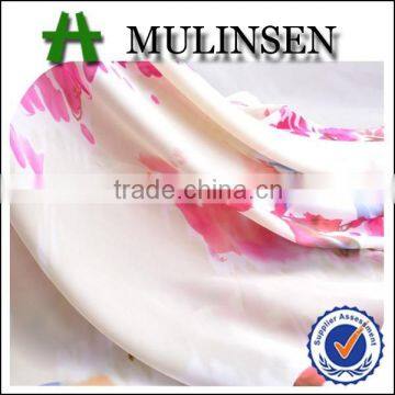 Shaoxing Mulinsen textile silk feeling chiffon, 50D*50D 100%polyester fashion print fabric 2014